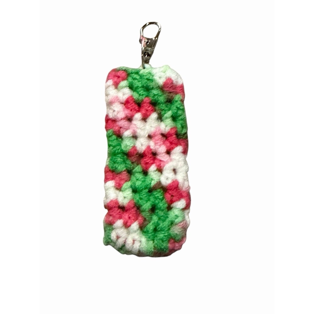 New Handmade Crochet Cozy Lighter Pen Marker Lip Product Holder Keychain